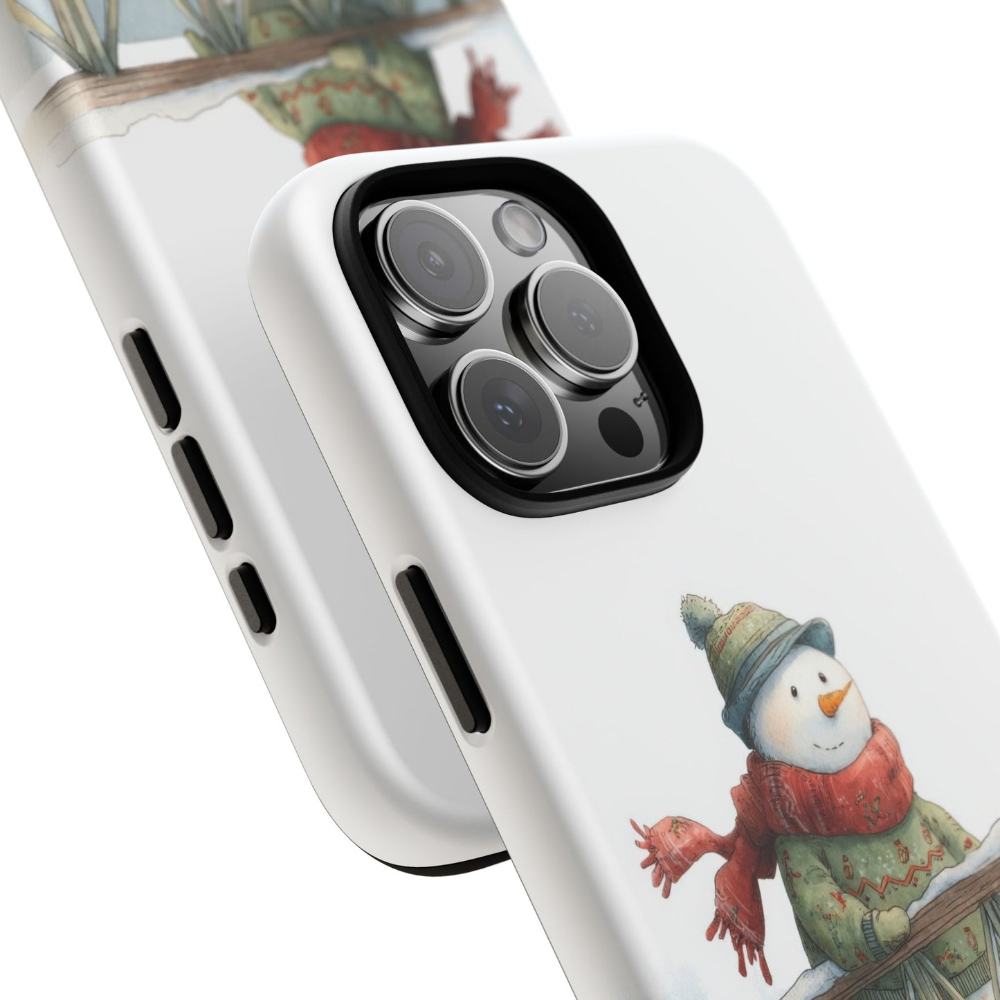 Snowman Phone Case – Winter Holiday Gift, Cute Snowman Design, Winter Accessories, Protective Phone Case, Unique Christmas Present