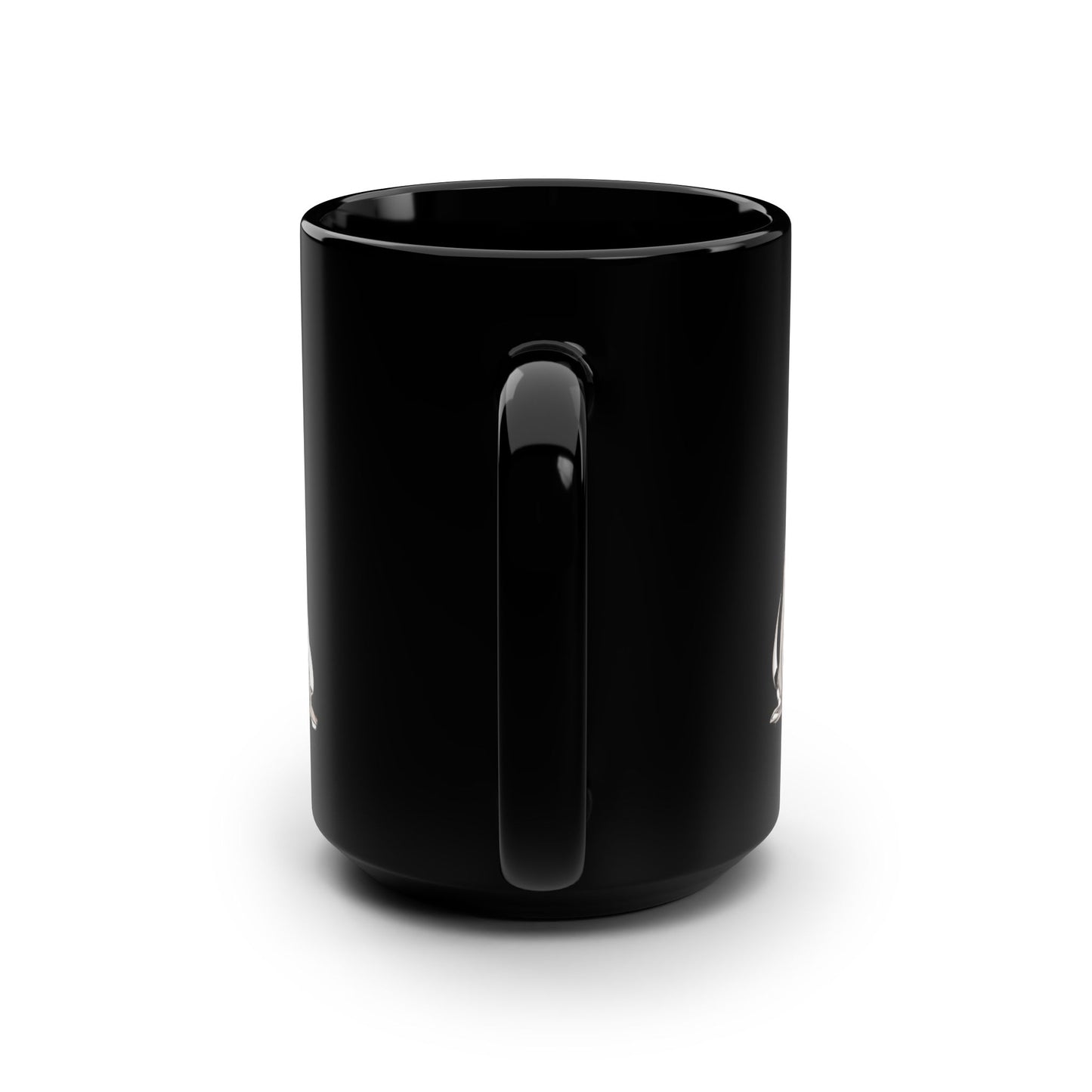 Cute Anime Girl with Raccoon 15oz Black Mug