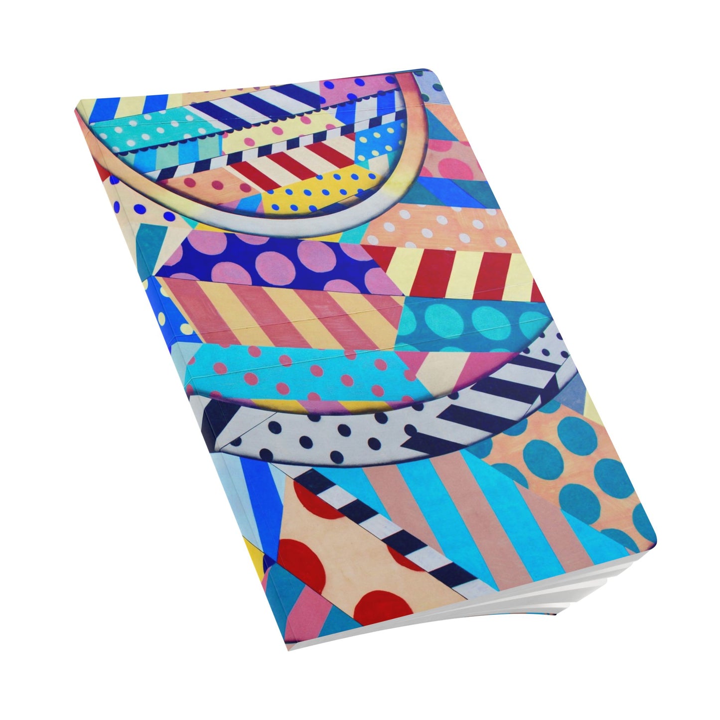 Colorful Patterns Softcover Journal, Vibrant Notebook for Creative Minds