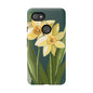 Floral Phone Case - Yellow Daffodil Design, Tough Phone Cover, Spring Decor, Floral Gift, Nature-Inspired Accessories