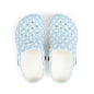 Kids Polka Dot EVA Foam Clogs — Light Blue Slip‑On Casual Shoes