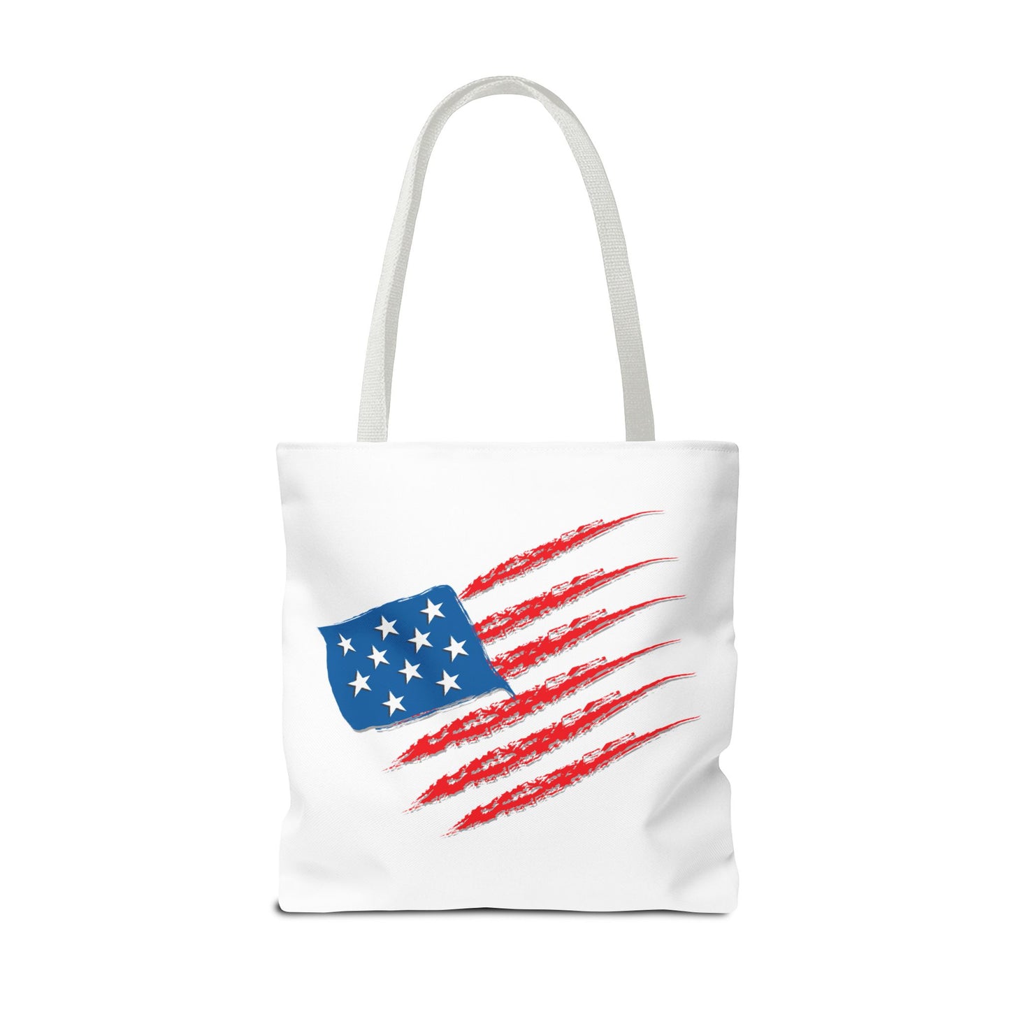 Patriotic Tote Bag | USA Pride | American Flag Design | Eco-Friendly Market Bag | Gift for Fourth of July, Veterans, Memorial Day