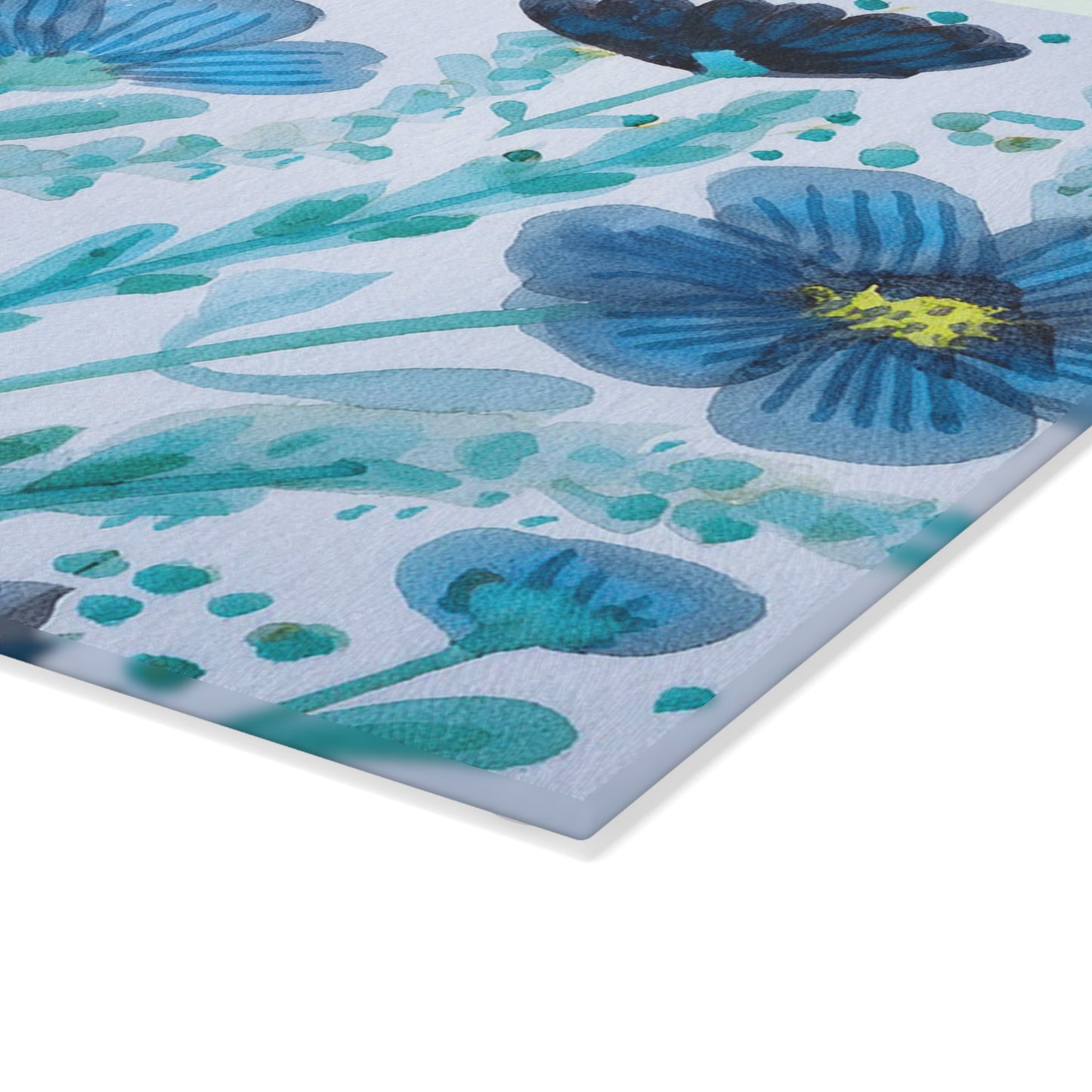 Floral Glass Cutting Board, Kitchen Decor, Housewarming Gift, Wedding Present, Unique Kitchen Accessory, Design for Home