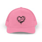 Heart-Shaped Love Snapback Trucker Cap, Adjustable Hat for Friends, Gifts for Couples, Valentine’s Day Cap, Casual Wear, Stylish Sun Hat