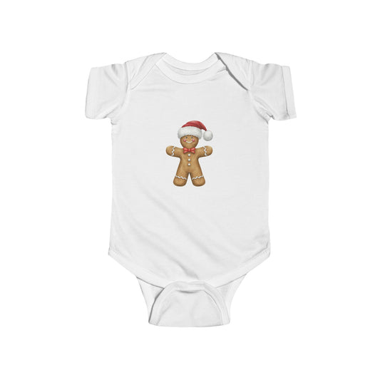 Cute Gingerbread Holiday Infant Bodysuit - Baby Shower Gift, Christmas Outfit, Winter Fashion, Baby Remembrance