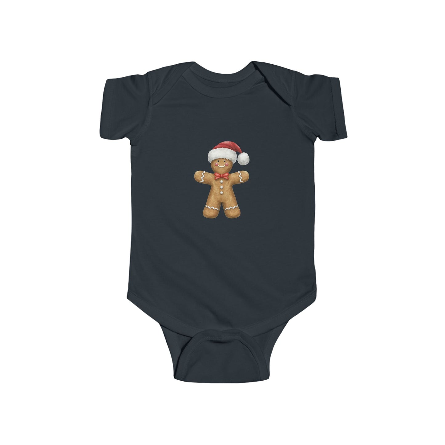 Cute Gingerbread Holiday Infant Bodysuit - Baby Shower Gift, Christmas Outfit, Winter Fashion, Baby Remembrance