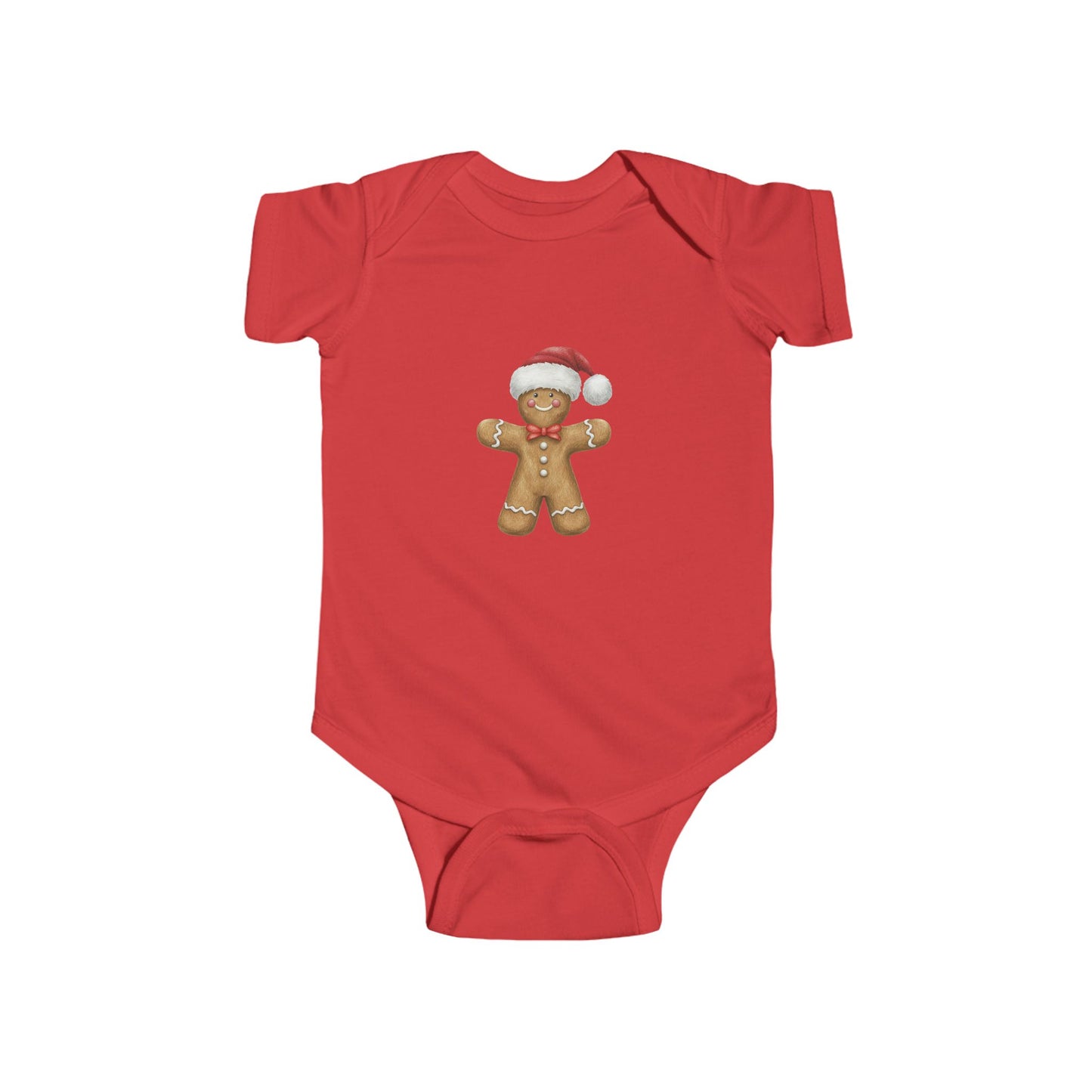 Cute Gingerbread Holiday Infant Bodysuit - Baby Shower Gift, Christmas Outfit, Winter Fashion, Baby Remembrance