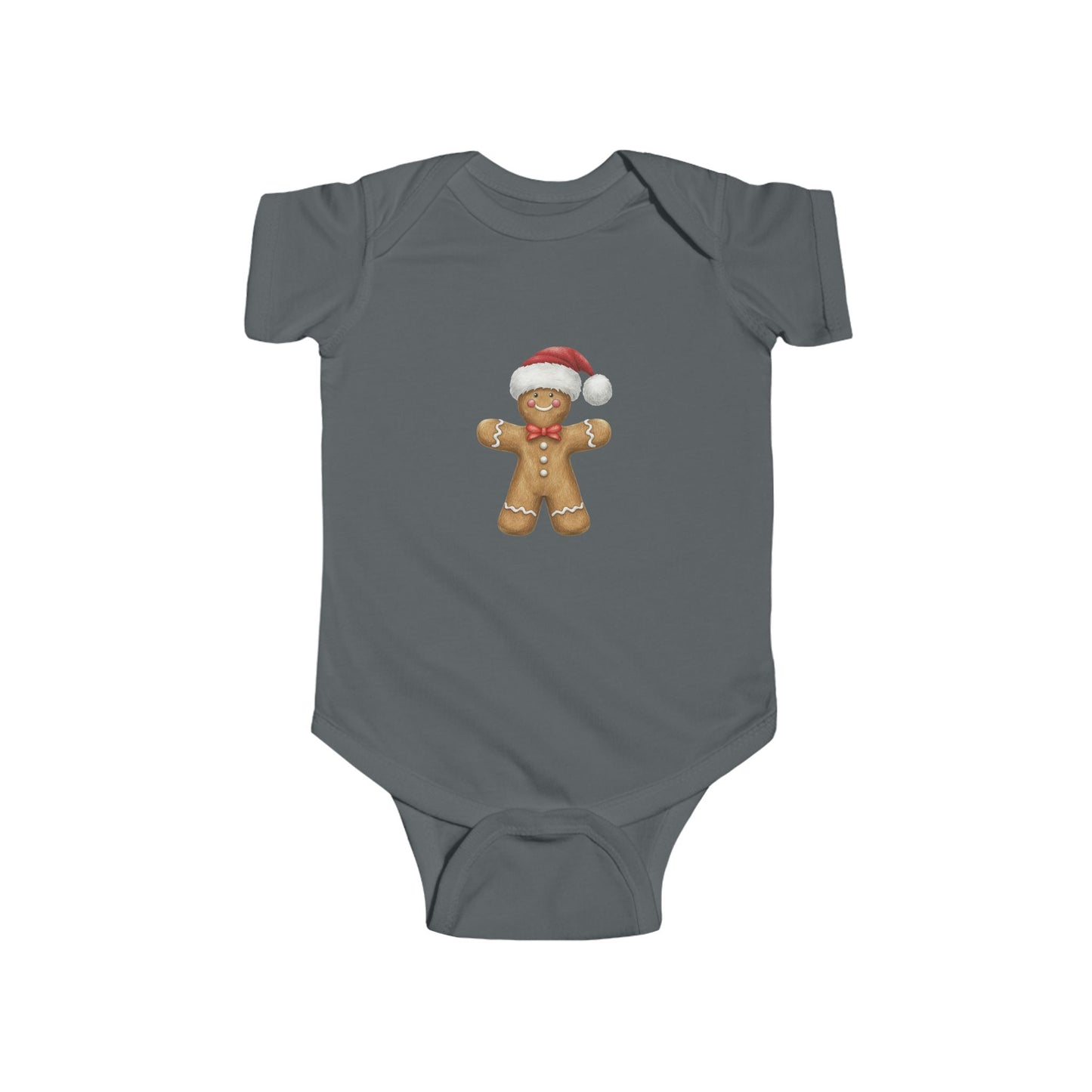 Cute Gingerbread Holiday Infant Bodysuit - Baby Shower Gift, Christmas Outfit, Winter Fashion, Baby Remembrance