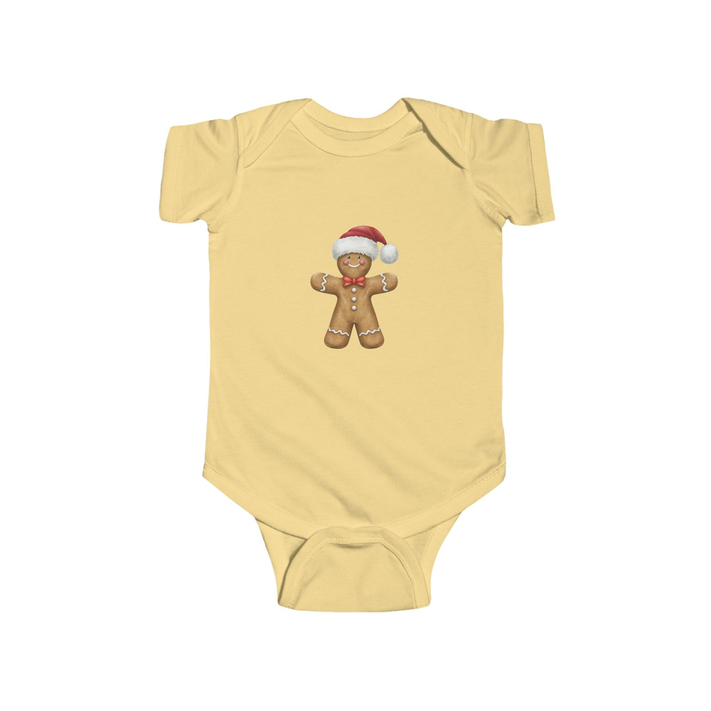 Cute Gingerbread Holiday Infant Bodysuit - Baby Shower Gift, Christmas Outfit, Winter Fashion, Baby Remembrance