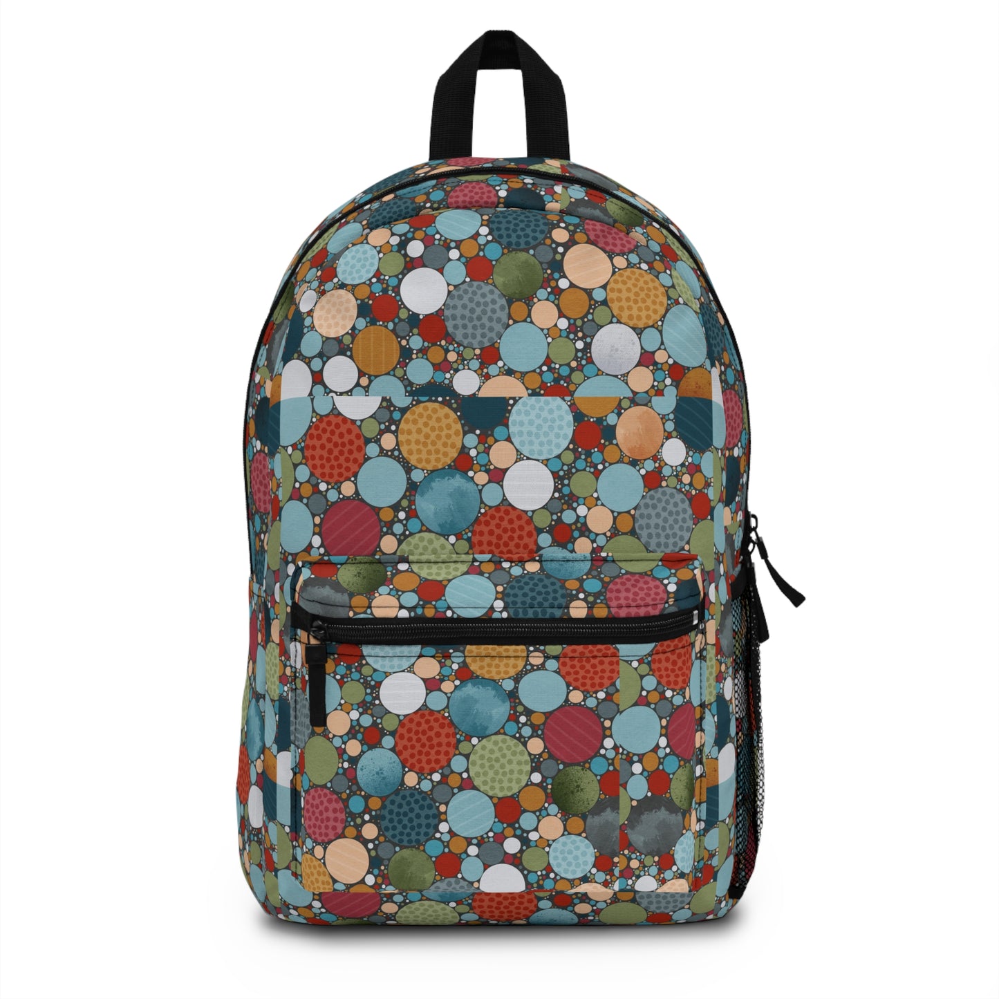 Colorful Polka Dot Backpack, Trendy School Bag, Travel Essentials, Cute Back-to-School Accessory, Stylish Everyday Use, Chic Gift Idea