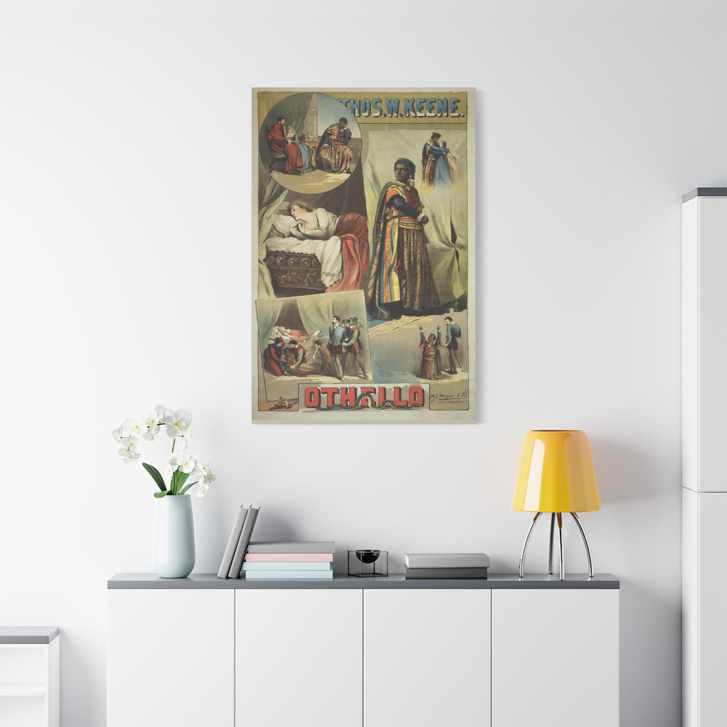 Othello Vintage Playbill Matte Canvas Wall Art