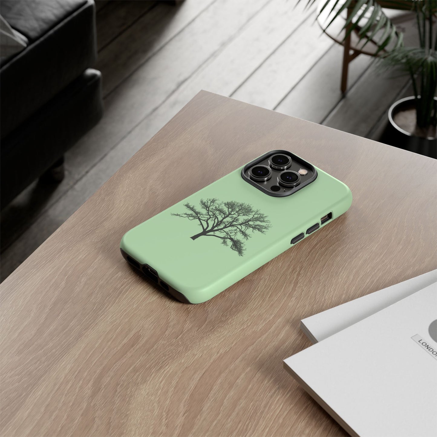 Minimalist Tree Phone Case, Nature-Inspired Phone Cover, Eco-Friendly Cell Phone Accessory, Perfect Gift for Nature Lovers