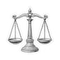 Justice Scale Kiss-Cut Stickers - Law Decor for Legal Professionals