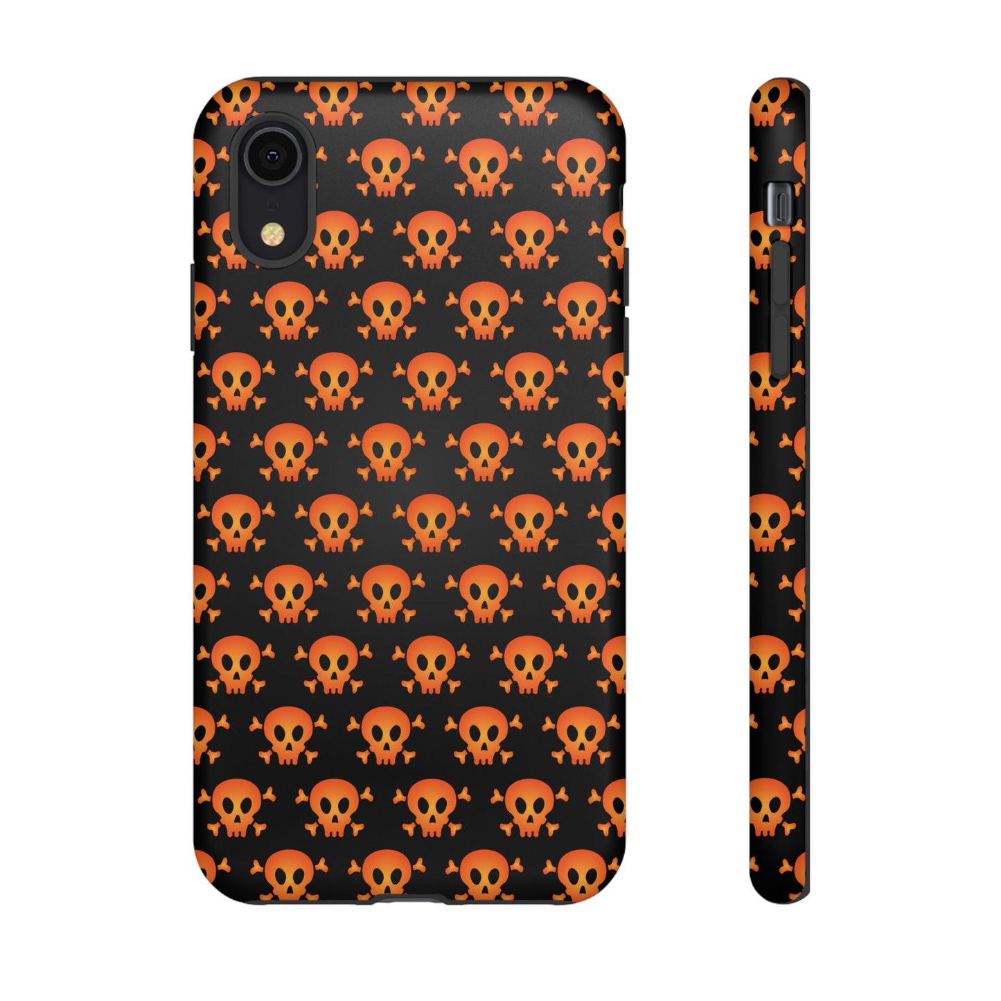 Halloween Skull Phone Case, Spooky Mobile Cover, Trick or Treat Accessory, Goth Gift, Skull Pattern Design