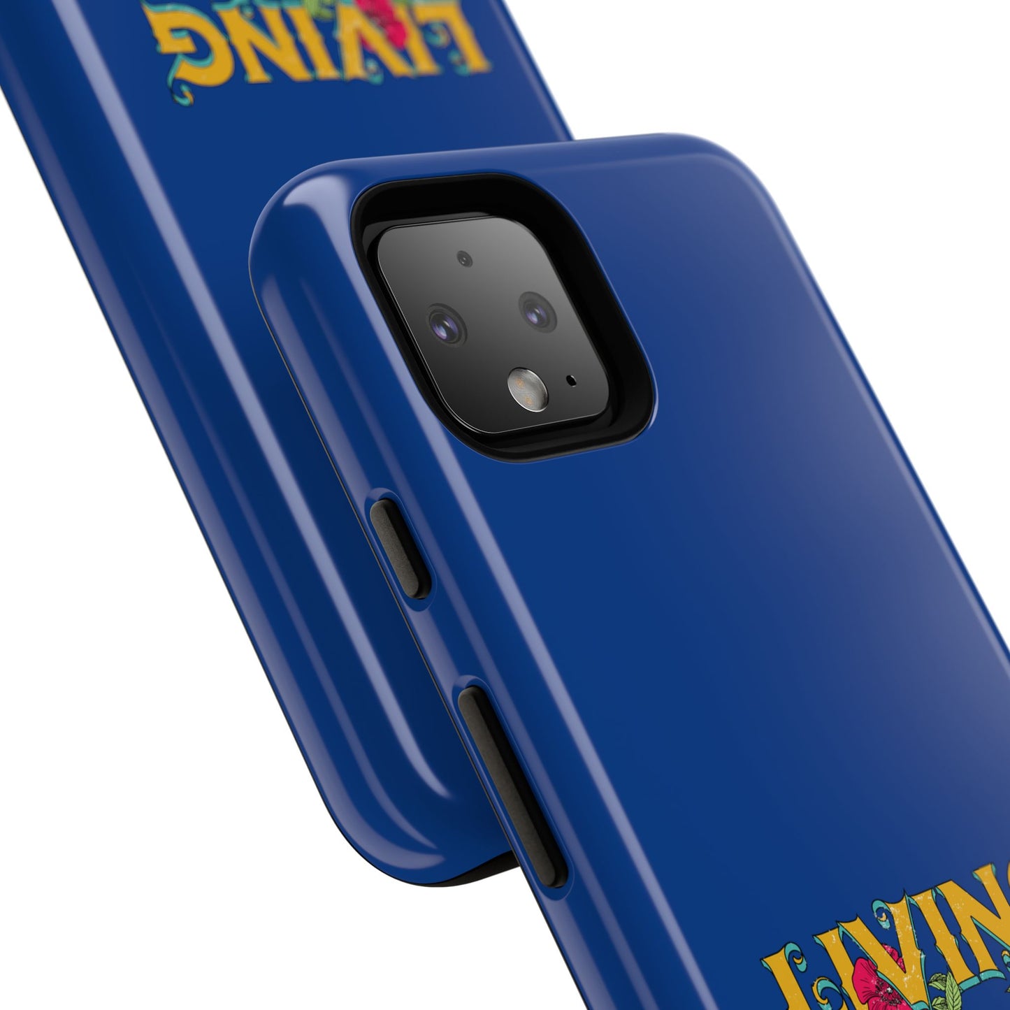 Living the Dream Phone Case, Floral Phone Cover, Tough Phone Case, Inspirational Gift, Boho Style Accessory, Dreamer Case