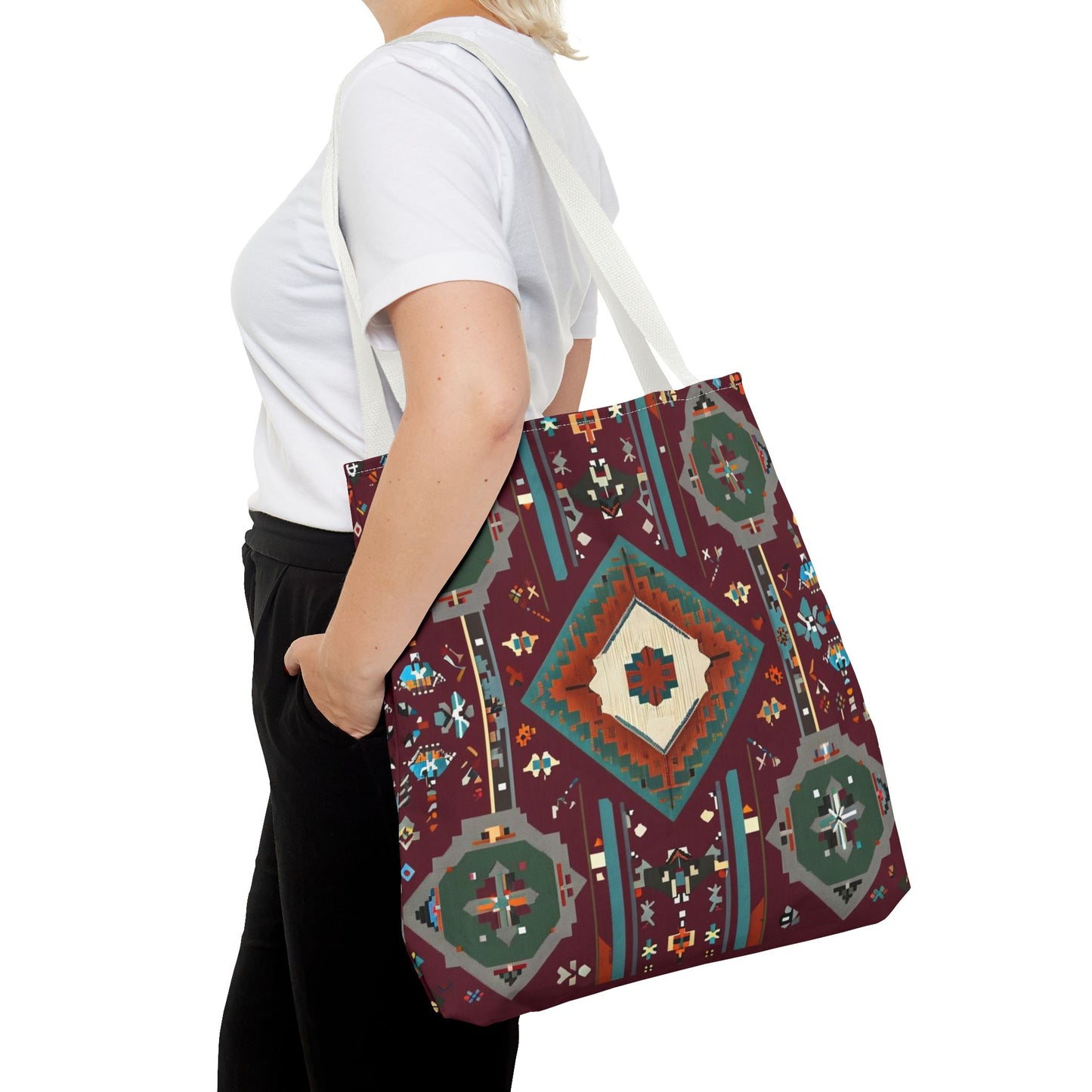 Bohemian Tote Bag, Stylish Reusable Shopping Bag
