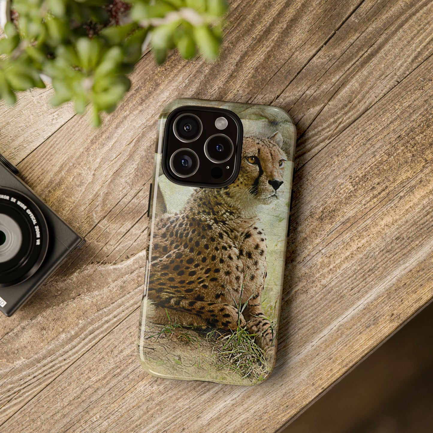 Cheetah Phone Case, Tough Cases, Animal Lover Gift, Wildlife Protection, Eco-Friendly Mobile Cover, Unique Phone Accessory