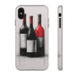 Wine Lover's Phone Case, Tough Phone Cover, Artistic Wine Design, Gift for Wine Enthusiasts, Customizable Case, Unique Wine Art