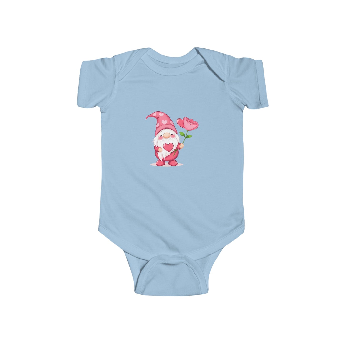 Cute Gnome Baby Bodysuit, Floral Infant Onesie, Newborn Gift, Baby Shower Essentials, Spring Outfit, Adorable Baby Clothes