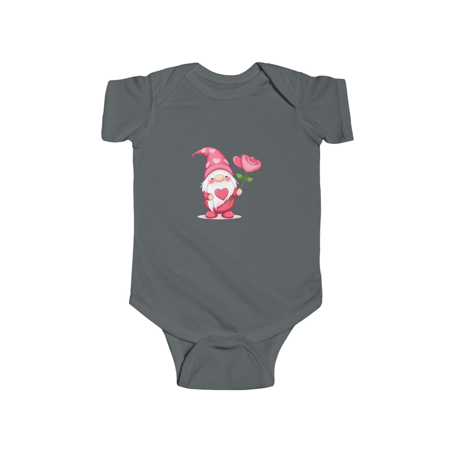 Cute Gnome Baby Bodysuit, Floral Infant Onesie, Newborn Gift, Baby Shower Essentials, Spring Outfit, Adorable Baby Clothes