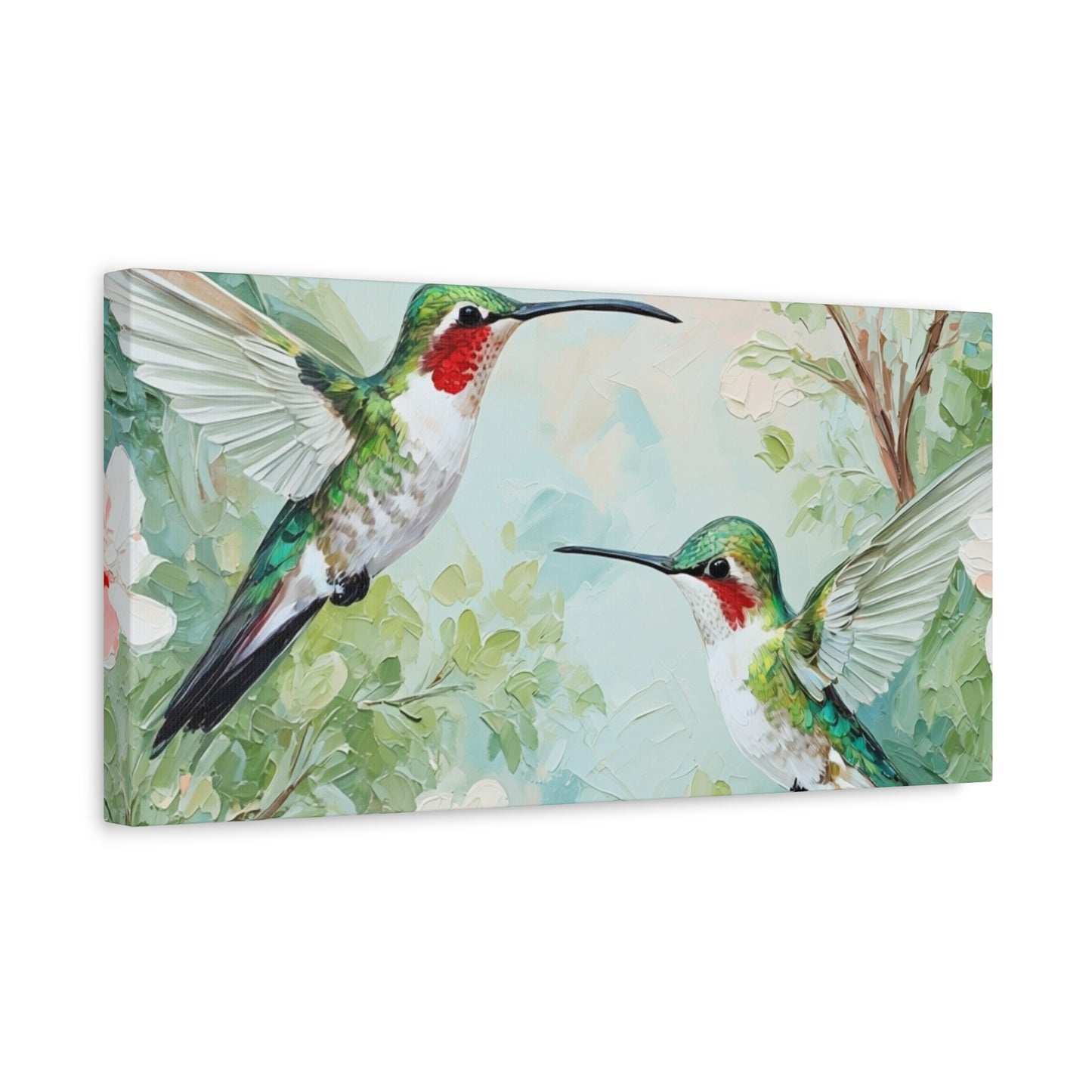 Hummingbird Canvas Wall Art — Stretched Matte Nature Print