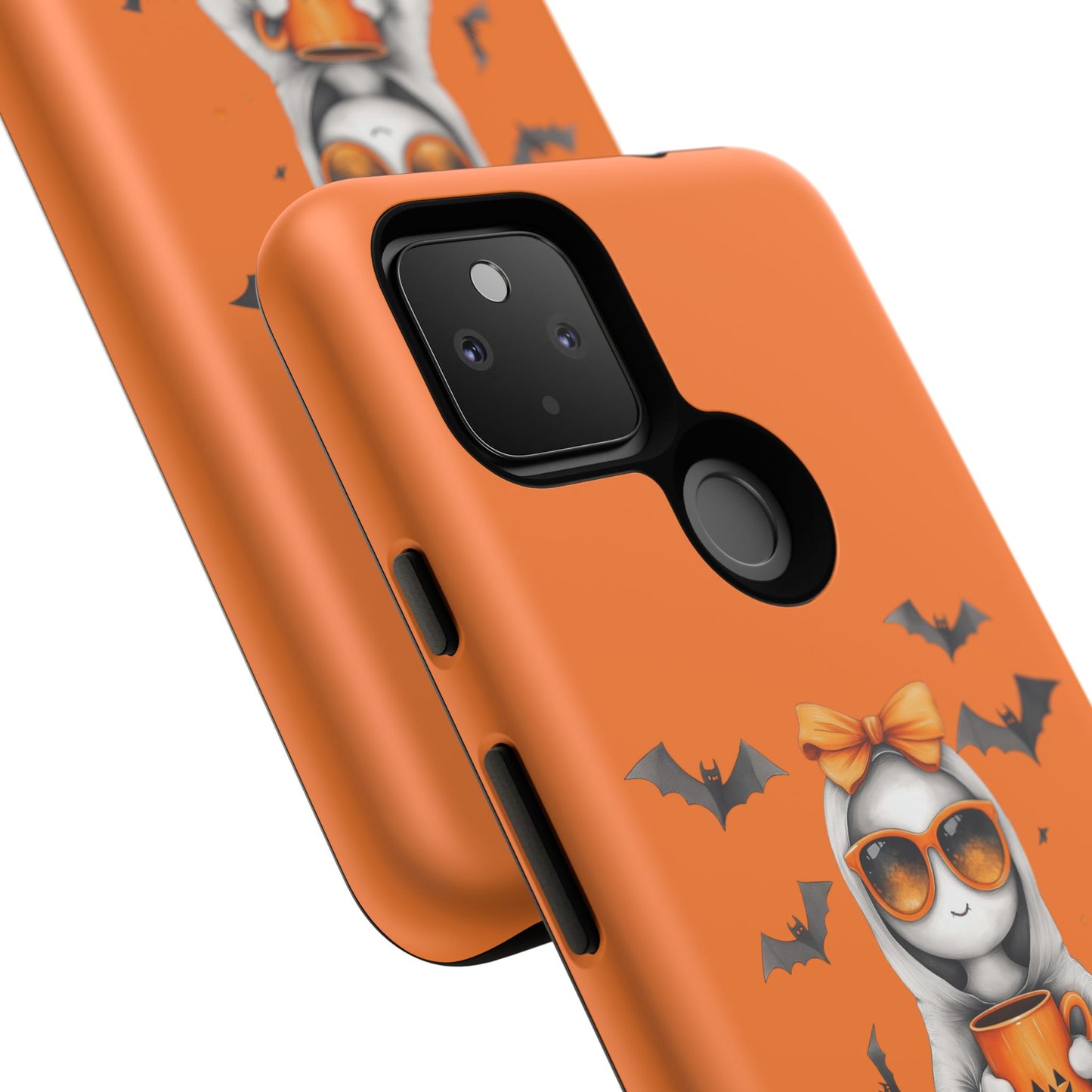 Halloween Ghost Phone Case, Cute Cat Ghost Case, Autumn Phone Cover, Spooky Season Gift, Trick or Treat Case