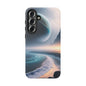 Galaxy Ocean Phone Case — Surreal Planet Beach Tough Case