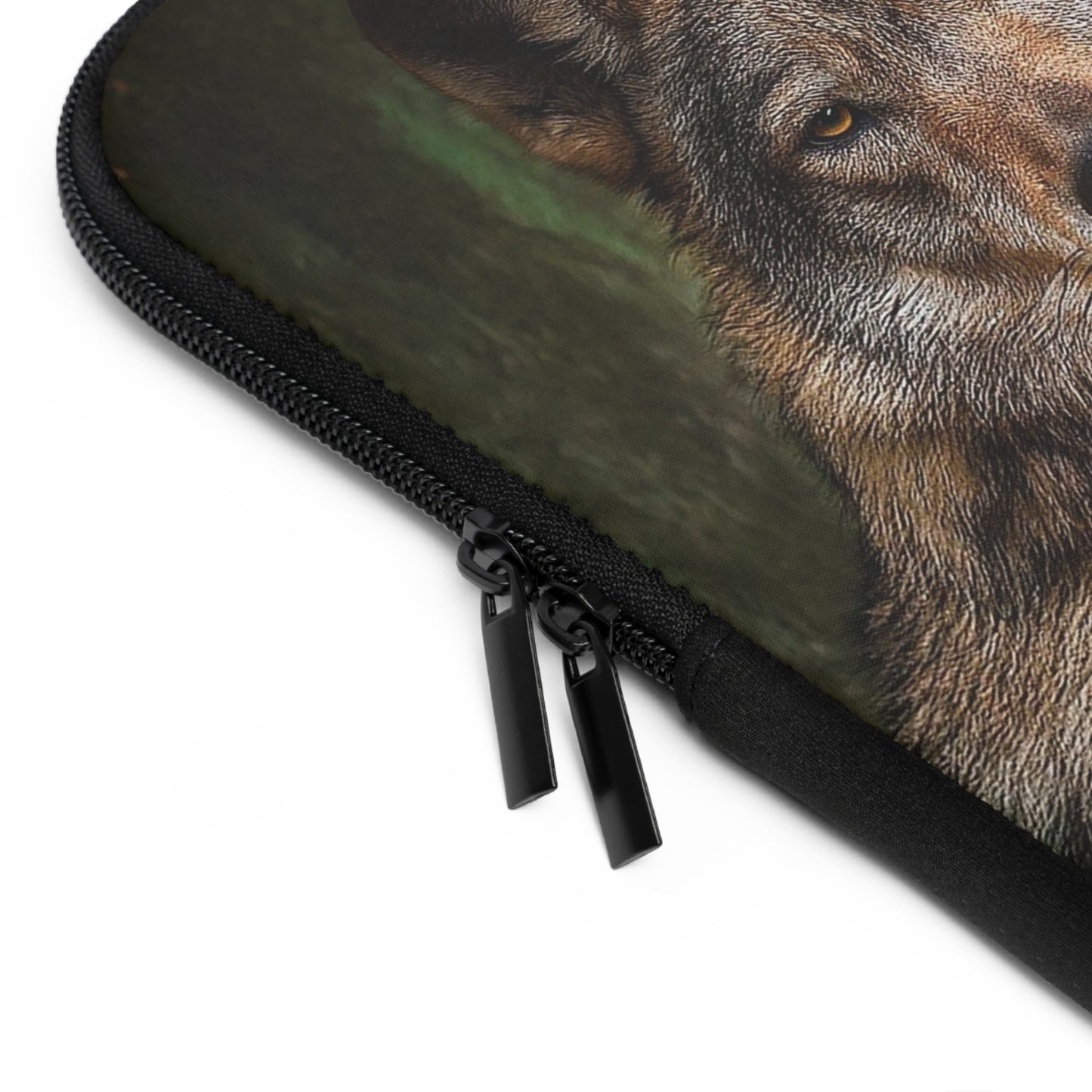 Wolf Laptop Sleeve - Wildlife Lover Gift, Cute Wolf Design, Stylish Tech Accessory, Nature-Inspired Sleeve, Perfect for Home Office