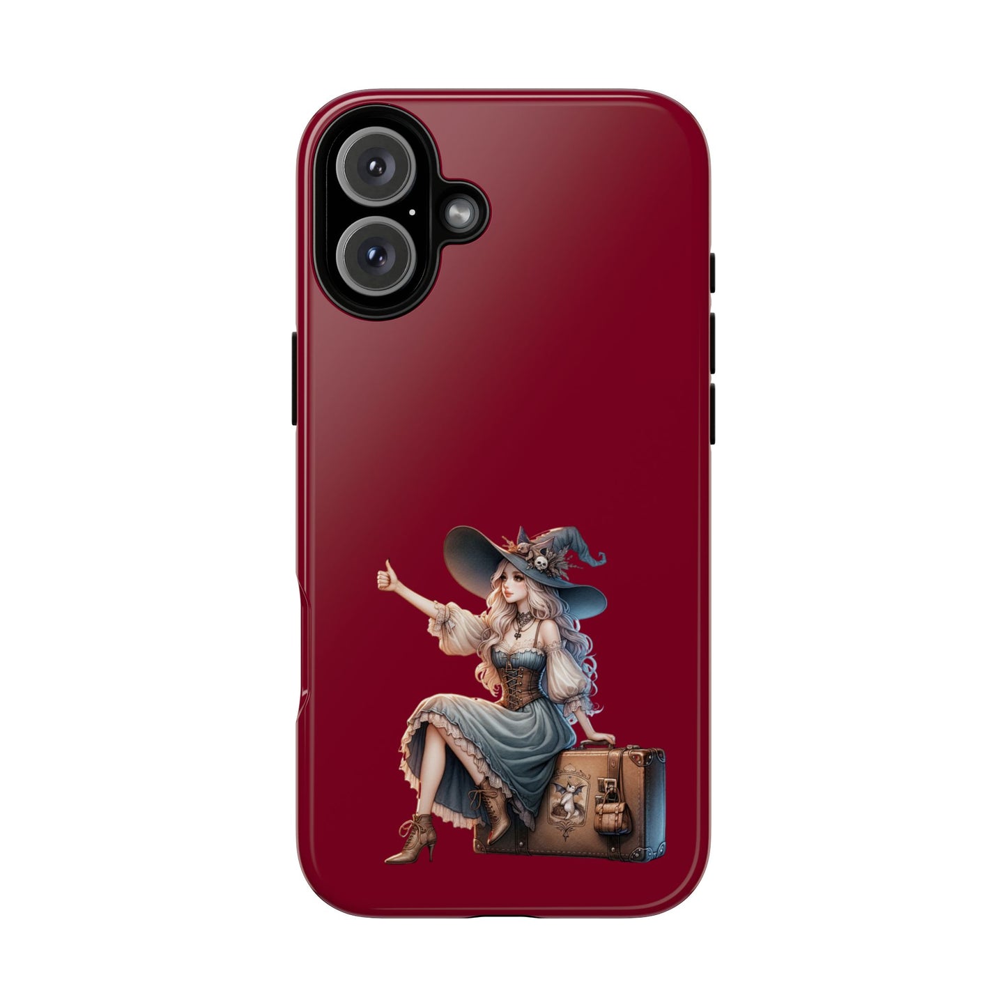 Witchy Phone Case - Magical, Durable - Halloween Gift, Cosplay Accessory, Cute Witch Design
