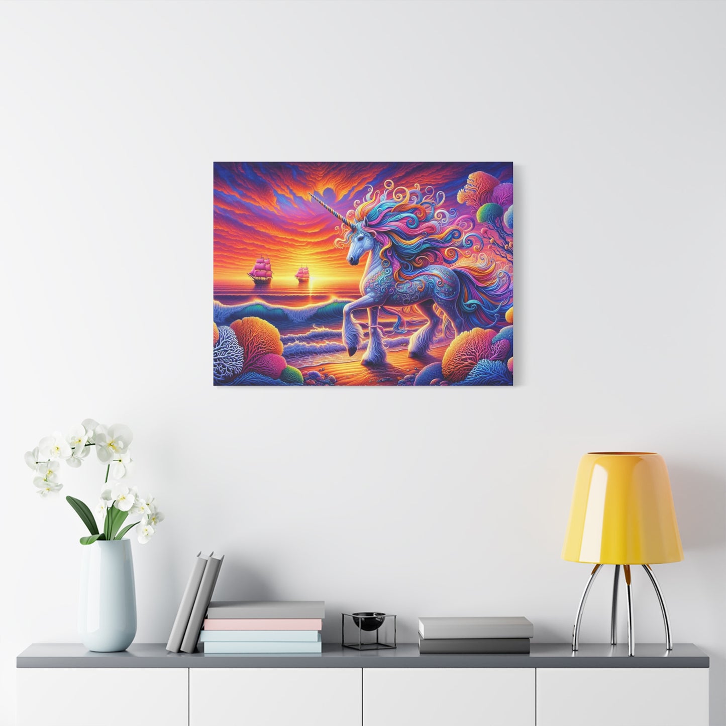 Matte Canvas, Stretched, 1.25"  Unicorn