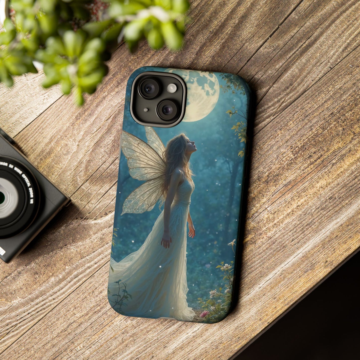 Fairy Moon Phone Case | Tough Cases for Nature Lovers, Fantasy Gift, Boho Phone Accessory, Ethereal Aesthetic, Magical Design