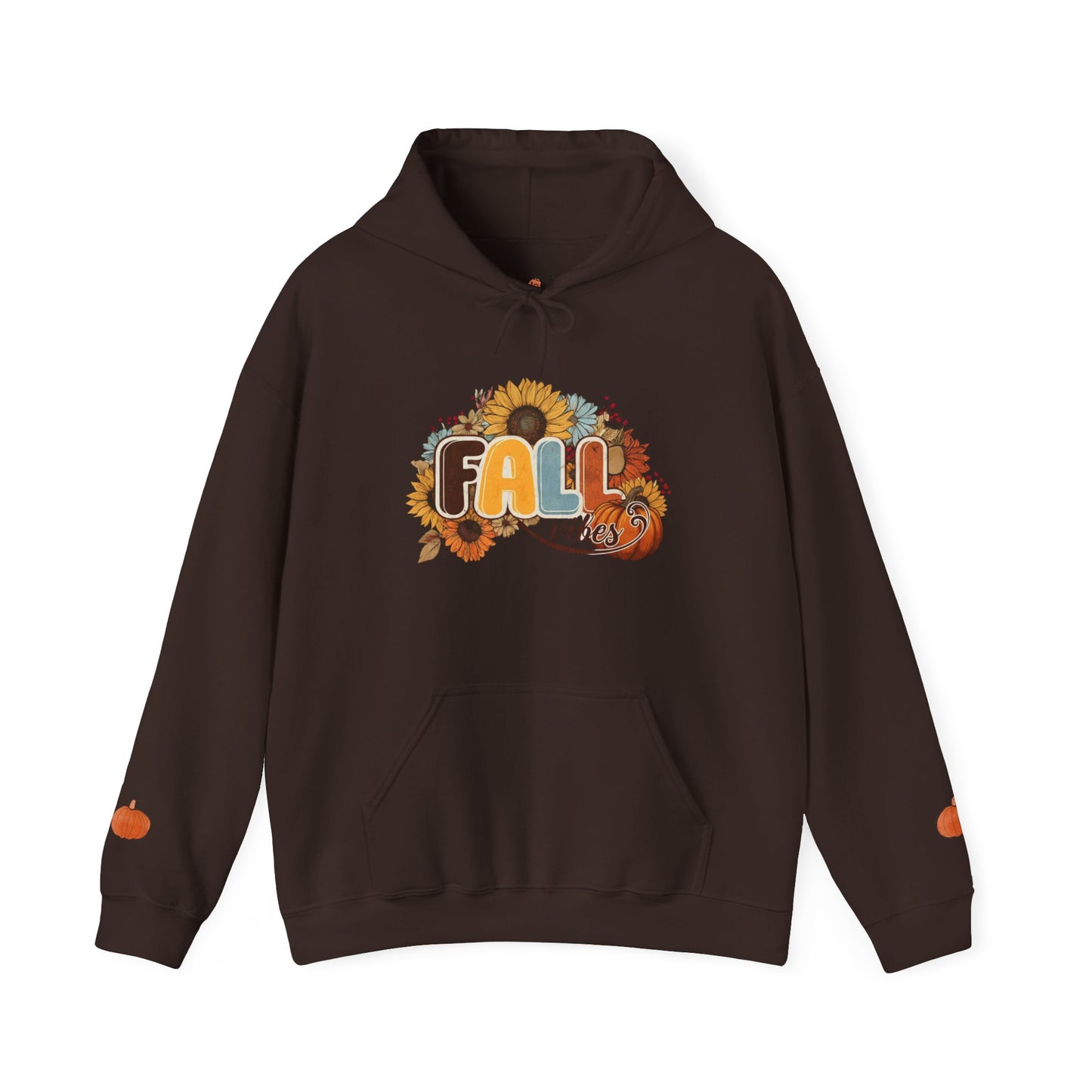 Cozy Fall Vibes Hoodie, Unisex Sweatshirt for Autumn, Pumpkin Design, Perfect for Thanksgiving, Gift for Friends, Seasonal Wear
