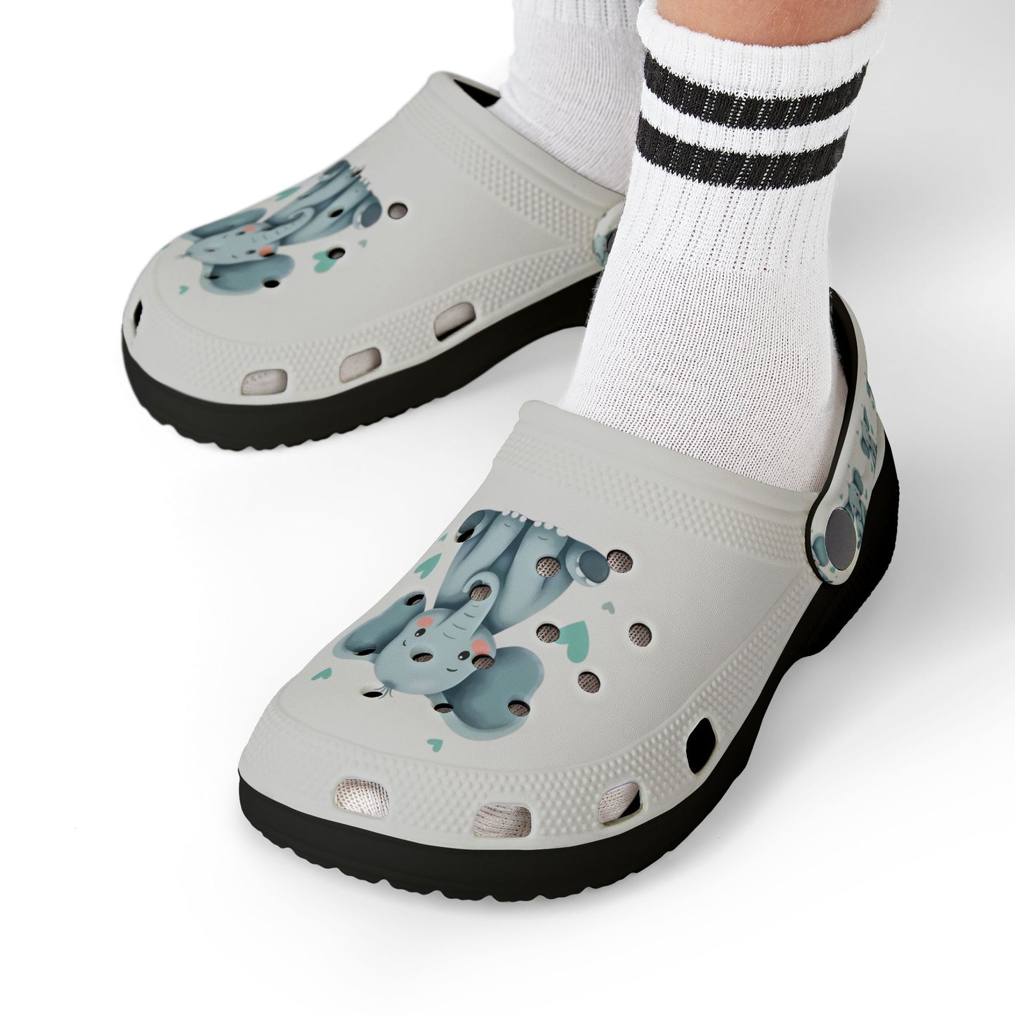 Kid's Elephant Design EVA Foam Clogs, Cute Kids Shoes, Summer Sandals, Fun Footwear, Playtime Shoes, Gift for Children