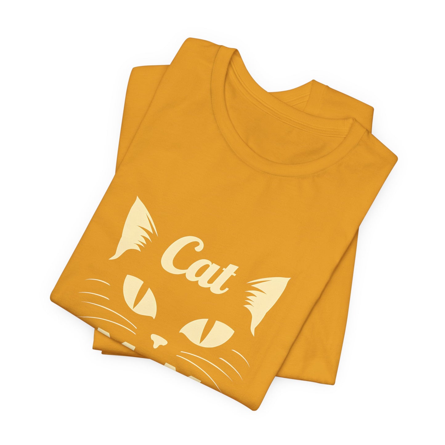 Cat Mom T-Shirt — Cute Cat Face Graphic Tee for Cat Lovers