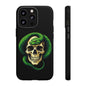 Skull & Snake Phone Case | Tough Cases, Protective Cover, Edgy Phone Accessories, Gothic Gift, Halloween Decor