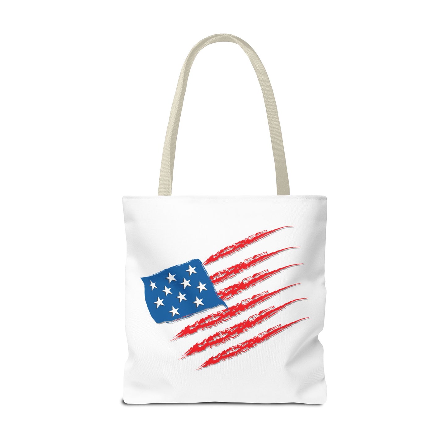 Patriotic Tote Bag | USA Pride | American Flag Design | Eco-Friendly Market Bag | Gift for Fourth of July, Veterans, Memorial Day