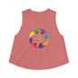 Music Note Mandala Crop Top – Colorful Boho Festival Tank