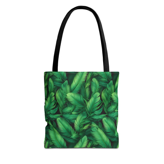 Tropical Leaf Tote Bag, Eco-Friendly Shopping Bag, Beach Day Essential, Vacation Accessory, Summer Gift Idea