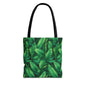 Tropical Leaf Tote Bag, Eco-Friendly Shopping Bag, Beach Day Essential, Vacation Accessory, Summer Gift Idea