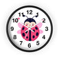 Cute Ladybug Wall Clock, Children's Room Decor, Playroom Wall Art, Birthday Gift, Nursery Timepiece
