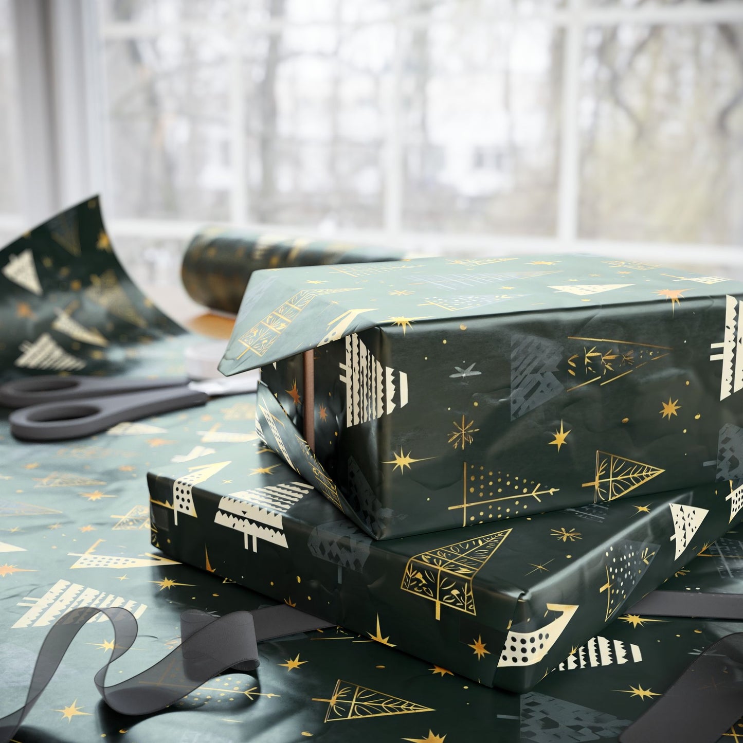 Festive Wrapping Paper - Holiday Gift Wrap, Christmas, Birthdays, Eco-Friendly, Special Occasions