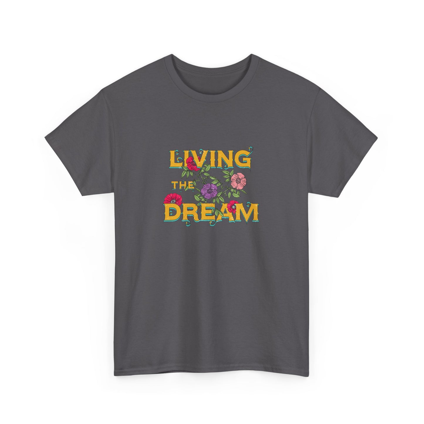 Living the Dream Floral Tee, Unisex Cotton T-Shirt, Inspirational Gift, Casual Everyday Wear, Flower Graphic Shirt, Summer Wardrobe [...]