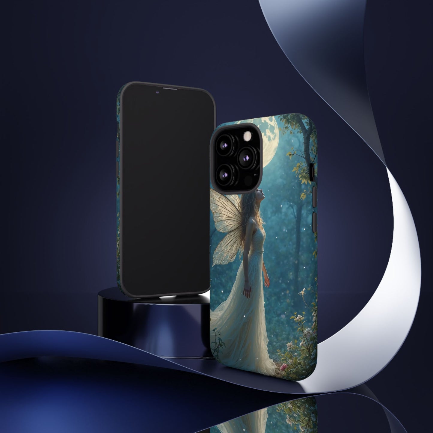 Fairy Moon Phone Case | Tough Cases for Nature Lovers, Fantasy Gift, Boho Phone Accessory, Ethereal Aesthetic, Magical Design