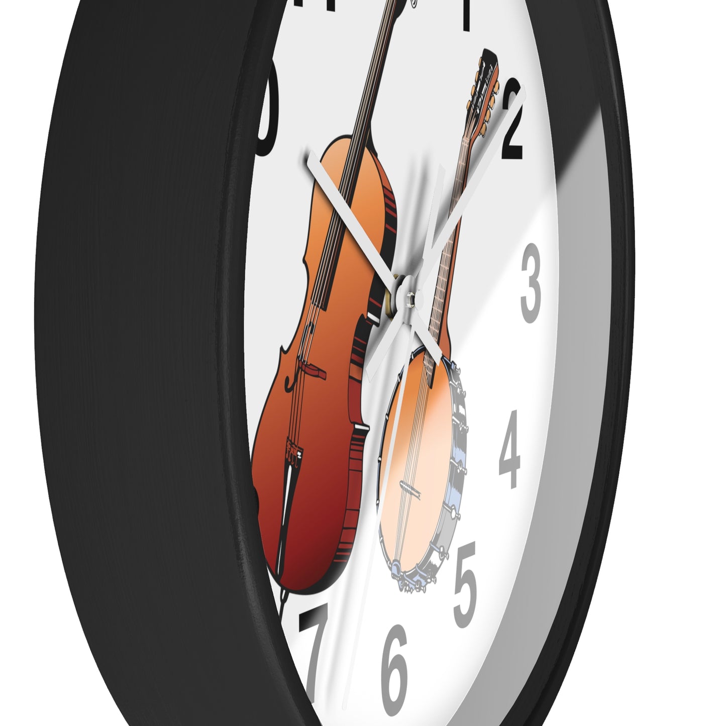Musical Instruments Wall Clock, Perfect for Musicians, Home Decor, Gift for Music Lovers, Classroom Accents, Vibrant Art