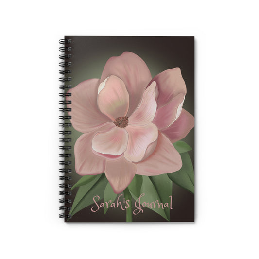 Floral Spiral Notebook - Personalized Journal, Gift for Her, Writing Notebook, Self-Care, Floral Stationery