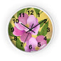 Floral Wall Clock, Boho Decor for Home, Functional Art, Gift for Her, Living Room Accent