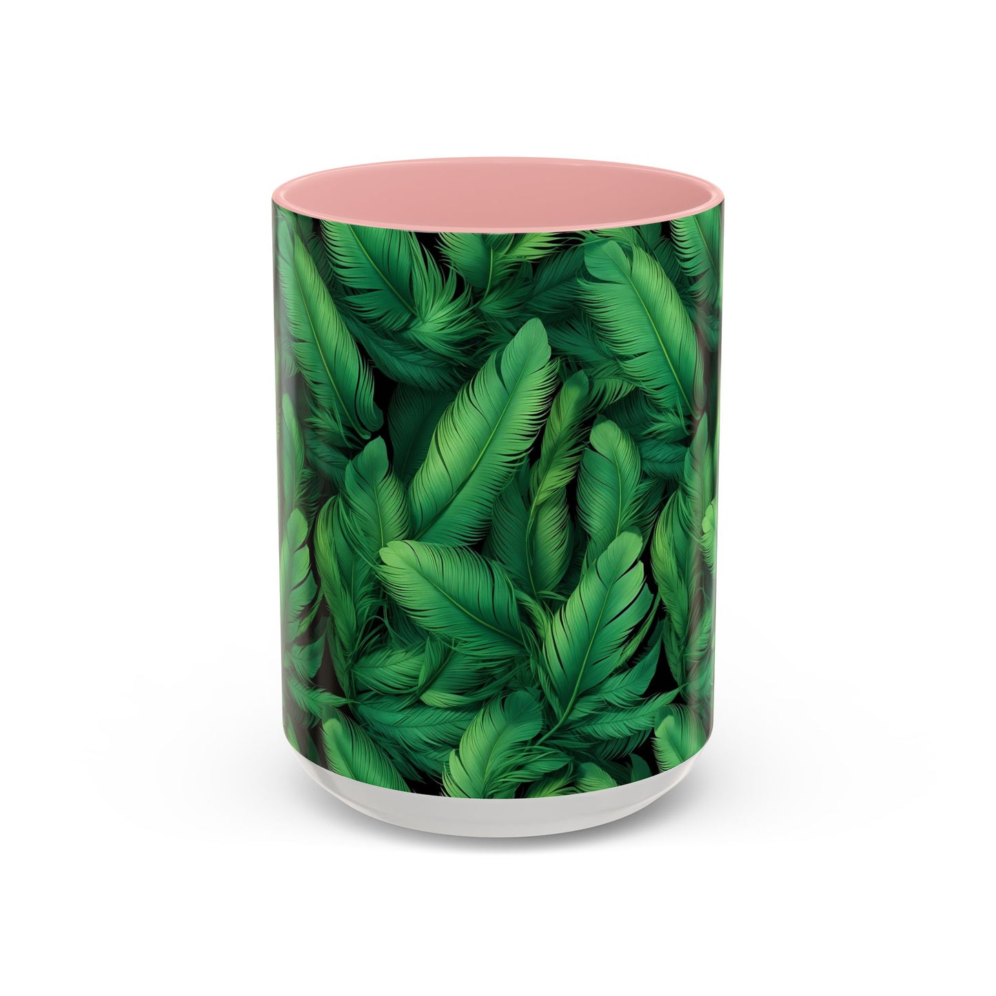 Tropical Leaf Coffee Mug - Green Botanical Drinkware, Ideal Gift for Nature Lovers, Home Decor, Tropical Theme, Eco-Friendly Beverage