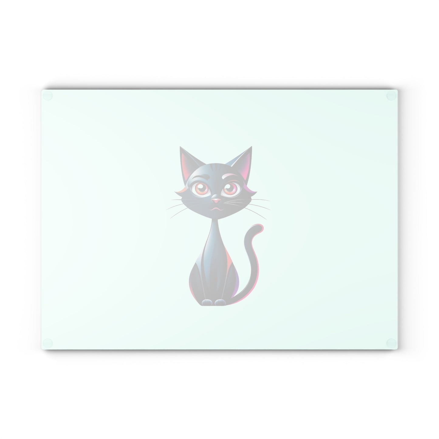 Cute Cat Glass Cutting Board, Kitchen Decor, Cat Lover Gift, Cat Theme Cooking, Pet Owner Accessories, Unique Kitchenware