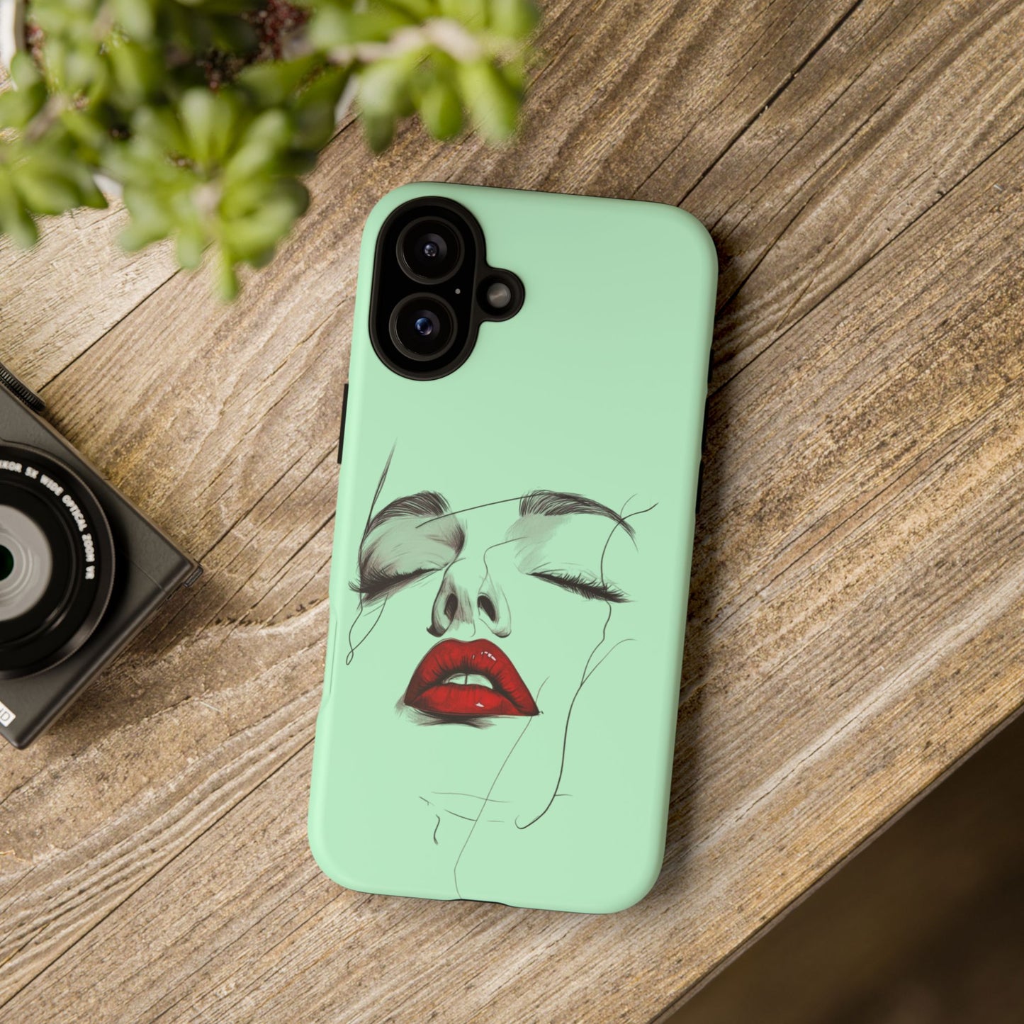 Stylish Phone Case, Artistic Phone Cover, Trendy Tech Accessory, Unique Cell Phone Protector, Gift for Her, Modern Aesthetic