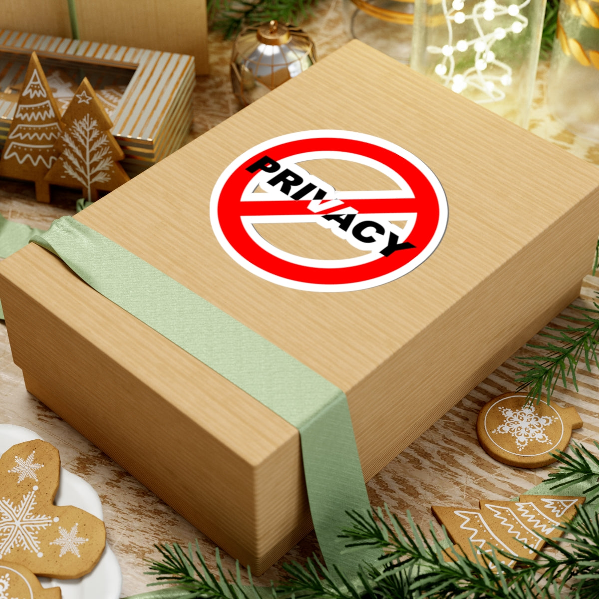 Anti-Privacy Kiss-Cut Stickers for Laptop & Decor